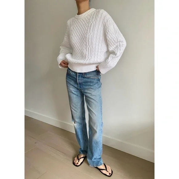 CO cable knit sweater white - Picture 2 of 8